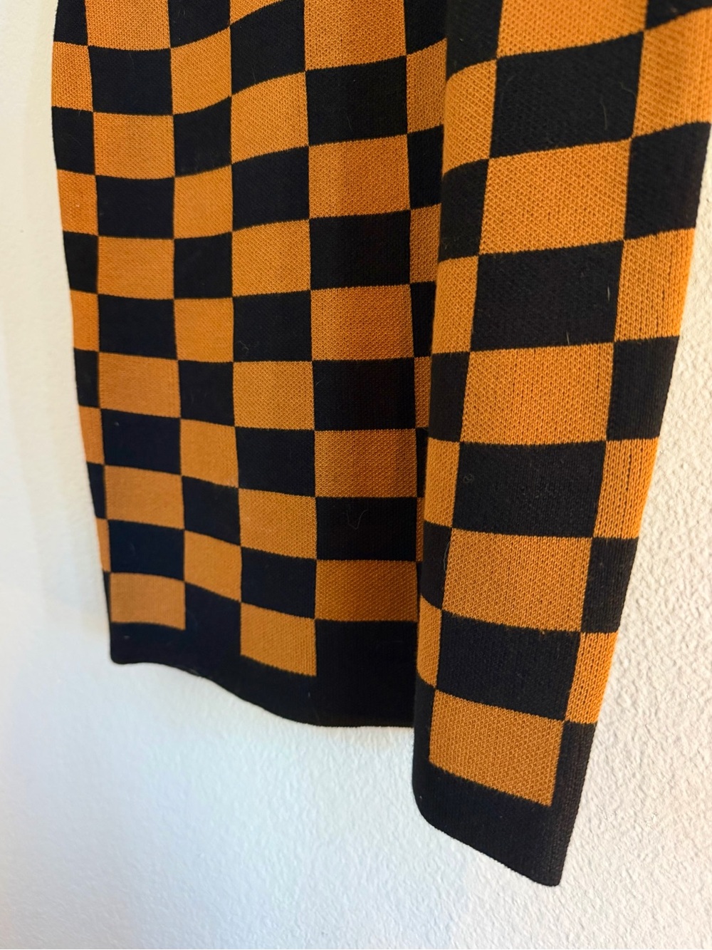 Love Always 🧡🖤 Black and Orange Checker Dress - Picture 7 of 10